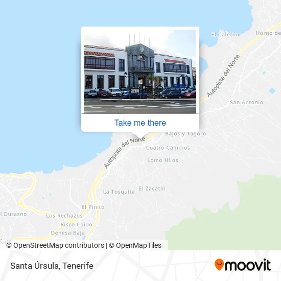 Santa Úrsula map