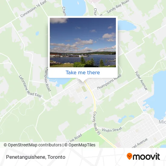 Penetanguishene map