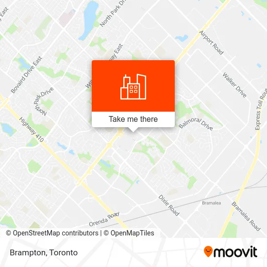 Brampton map
