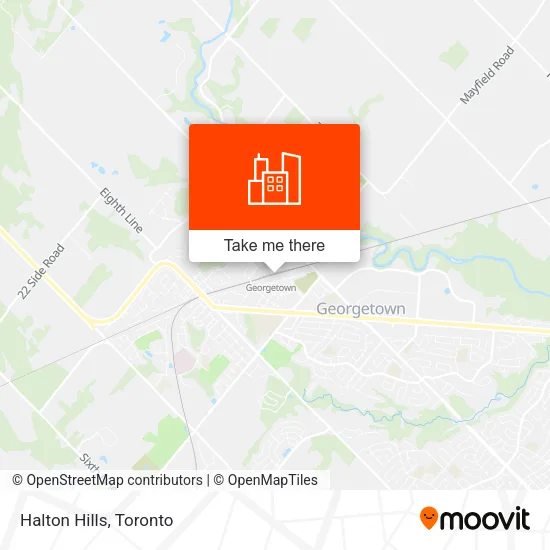 Halton Hills map