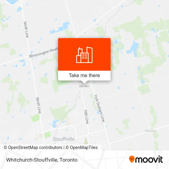Whitchurch-Stouffville map