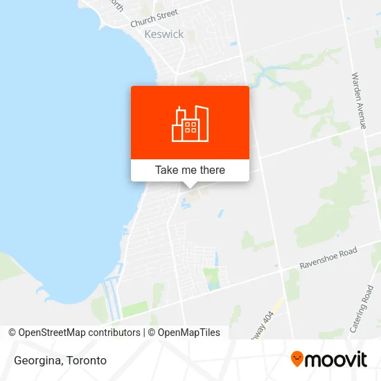 Georgina map