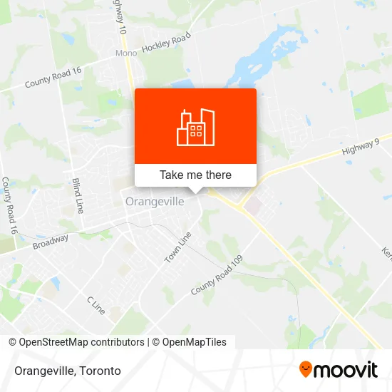 Orangeville map