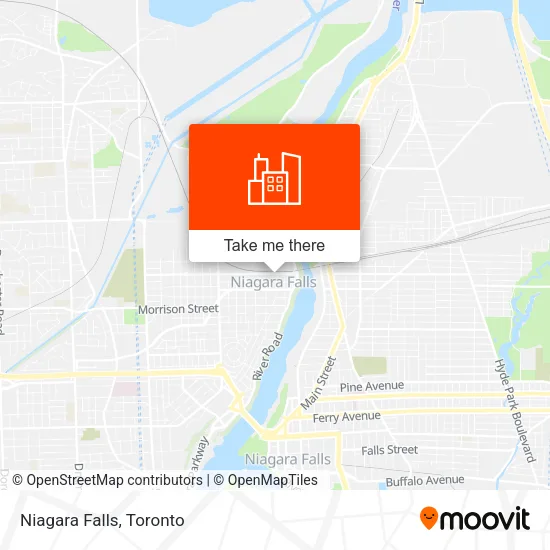 Niagara Falls map