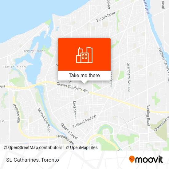 St. Catharines map