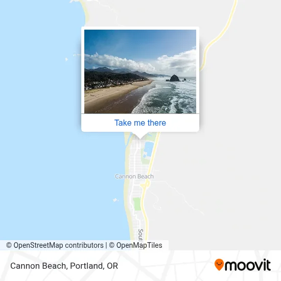 Cannon Beach map