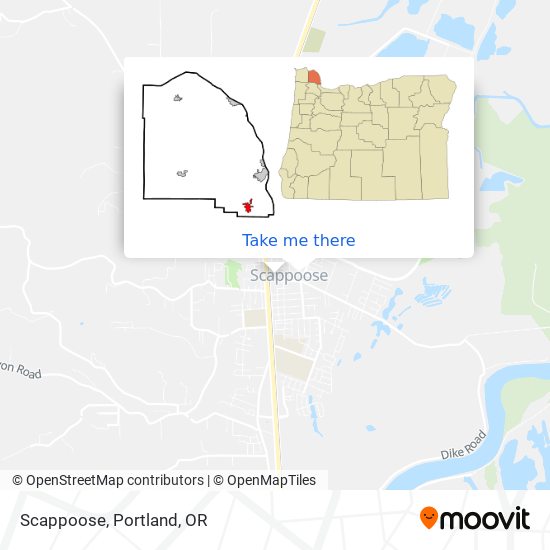 Scappoose map