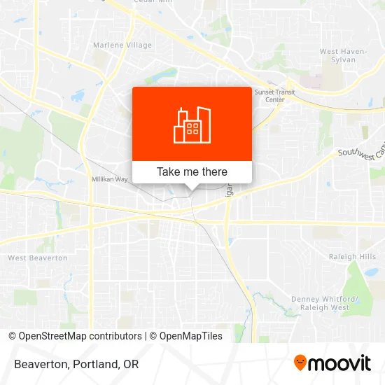 Beaverton map