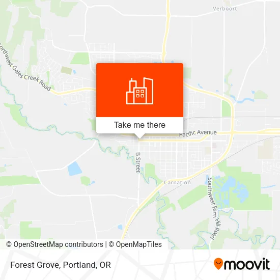 Forest Grove map