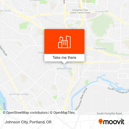 Johnson City map