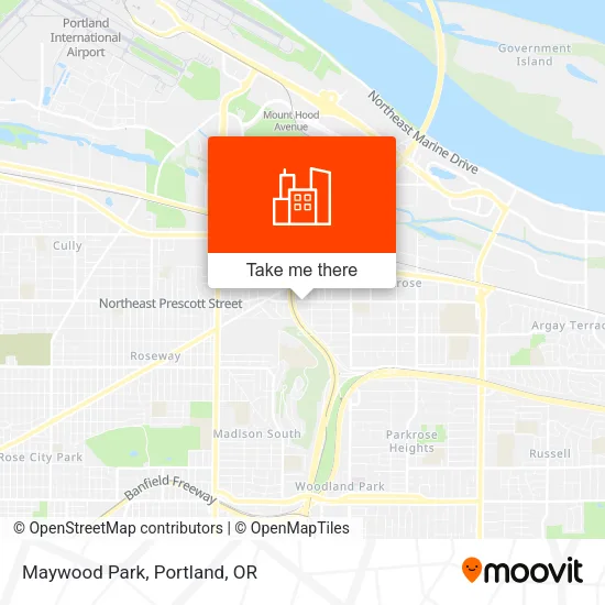 Maywood Park map