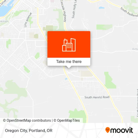 Oregon City map