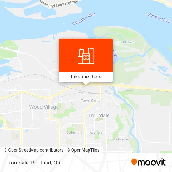 Troutdale map