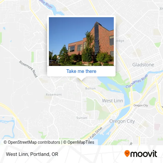 West Linn map