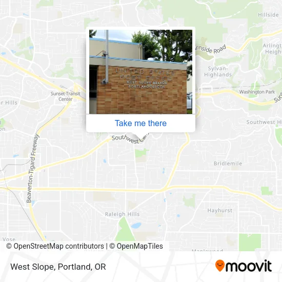 West Slope map