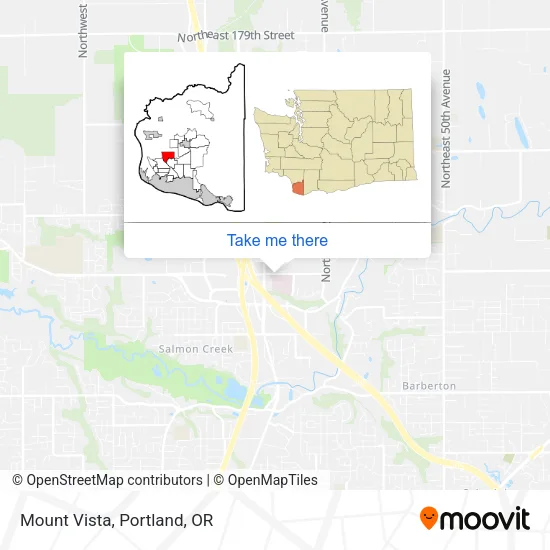 Mount Vista map