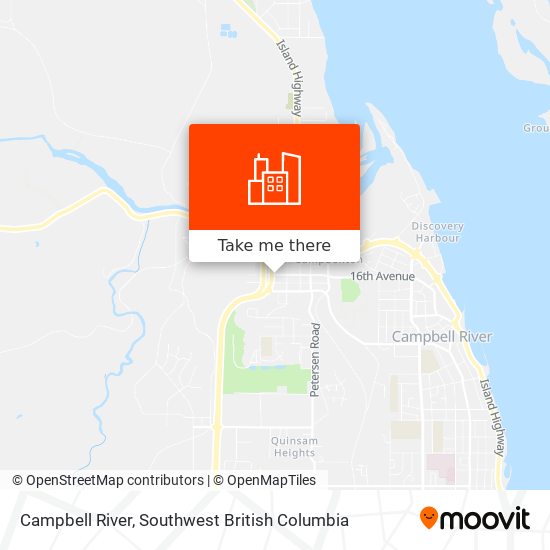 Campbell River map