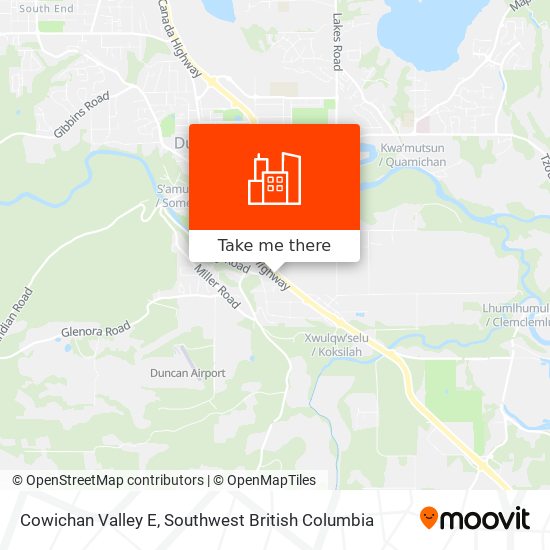 Cowichan Valley E map
