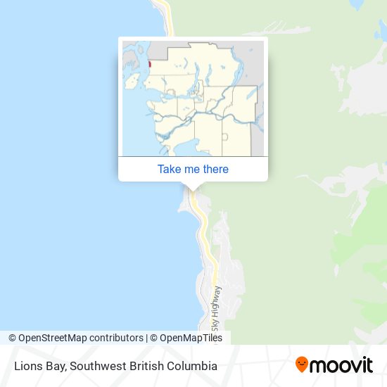 Lions Bay map