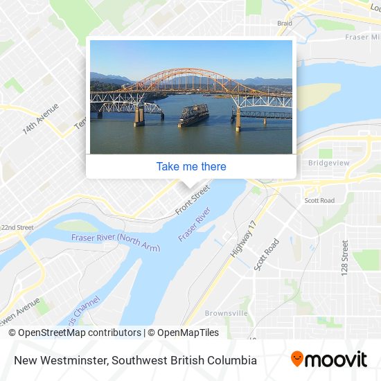 New Westminster map