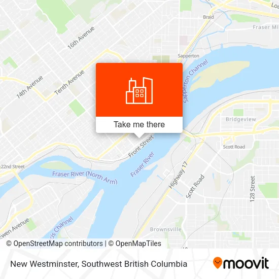 New Westminster map