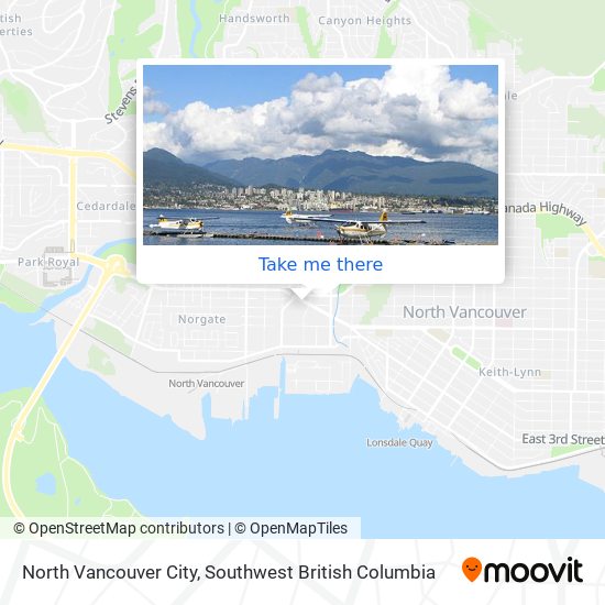 North Vancouver City map