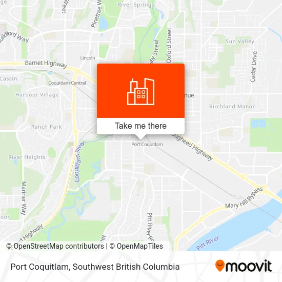 Port Coquitlam map