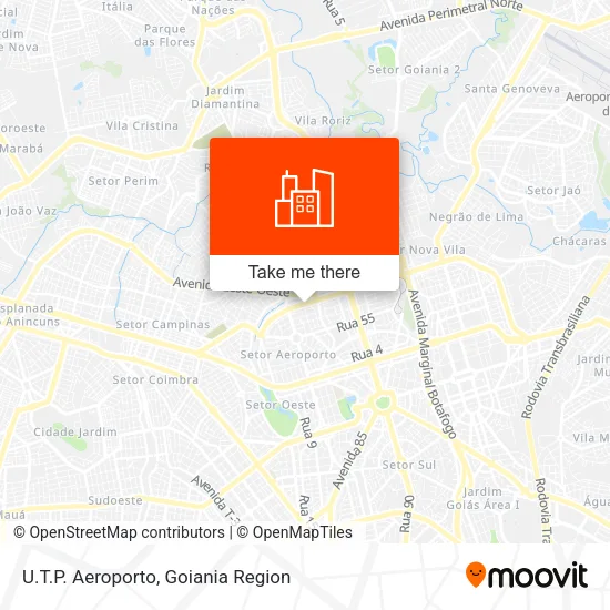 U.T.P. Aeroporto map