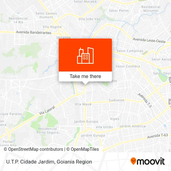 U.T.P. Cidade Jardim map