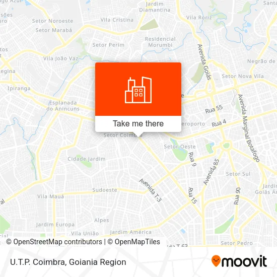 U.T.P. Coimbra map