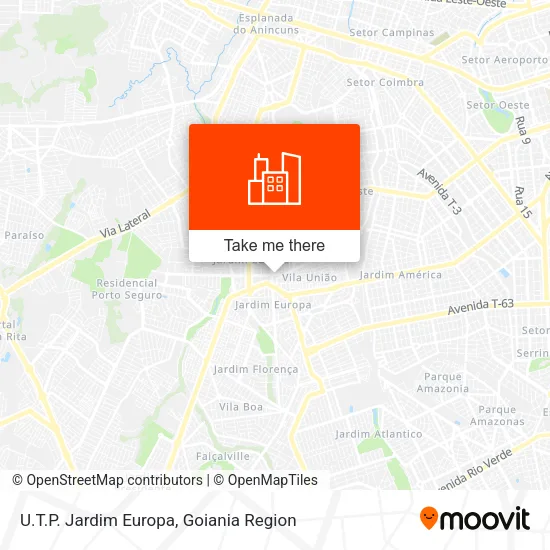 U.T.P. Jardim Europa map