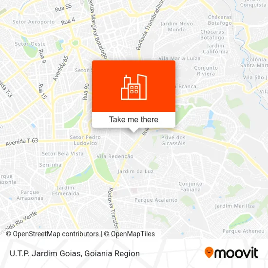U.T.P. Jardim Goias map