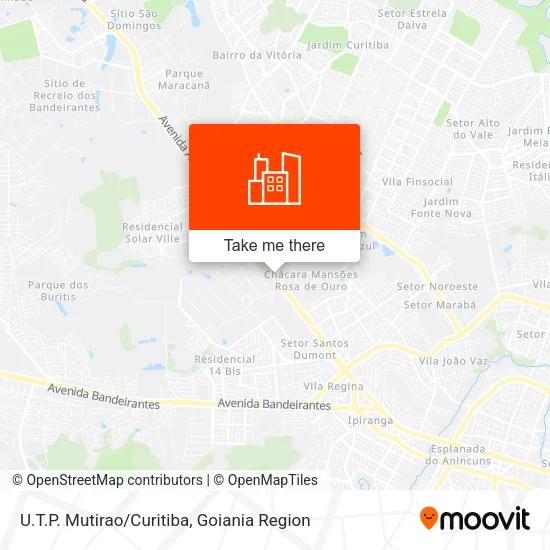 U.T.P. Mutirao/Curitiba map