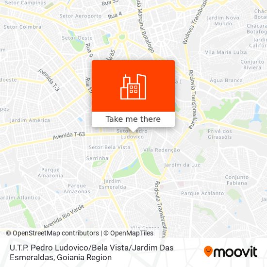 U.T.P. Pedro Ludovico / Bela Vista / Jardim Das Esmeraldas map
