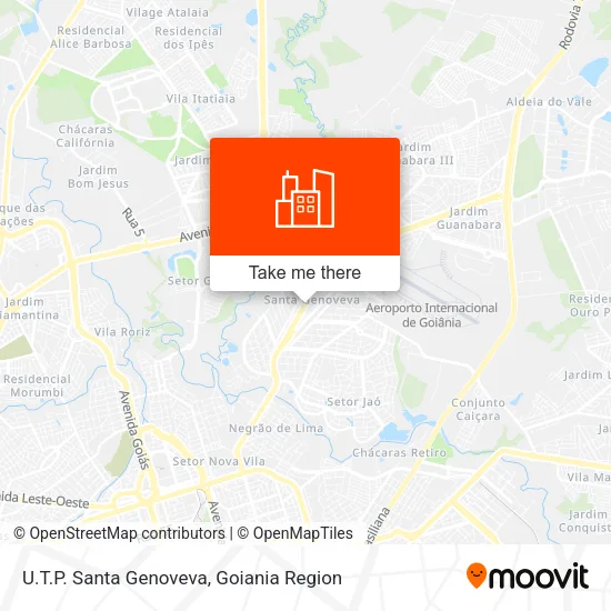 U.T.P. Santa Genoveva map