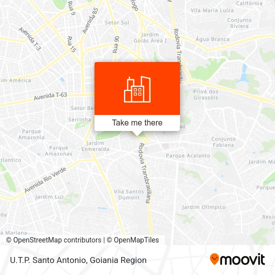 U.T.P. Santo Antonio map