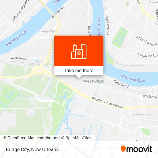 Bridge City map