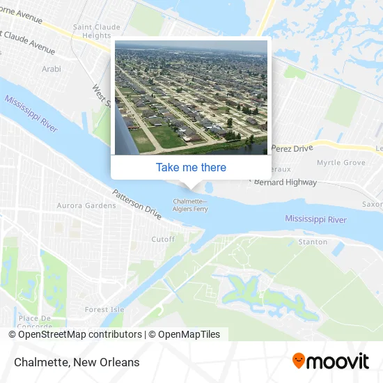 Chalmette map
