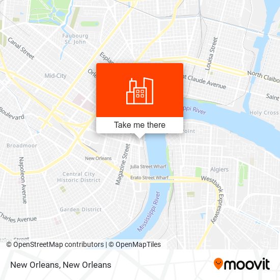 Mapa de New Orleans