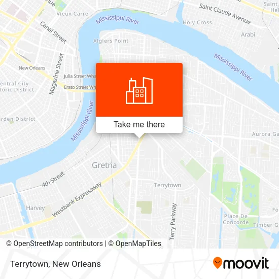 Terrytown map