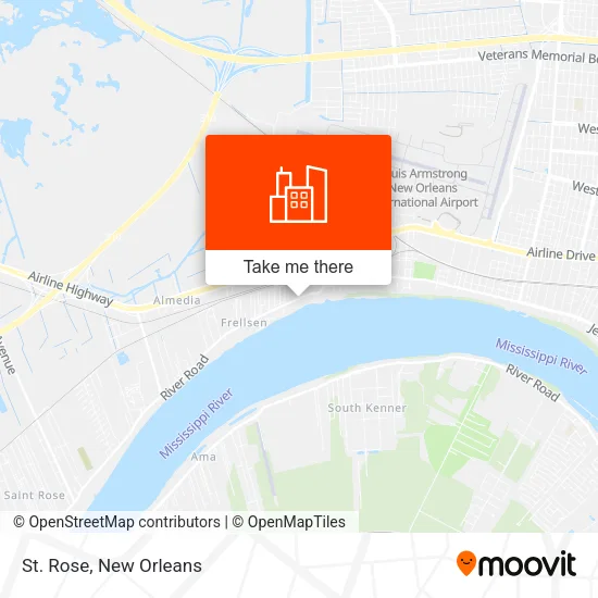 St. Rose map