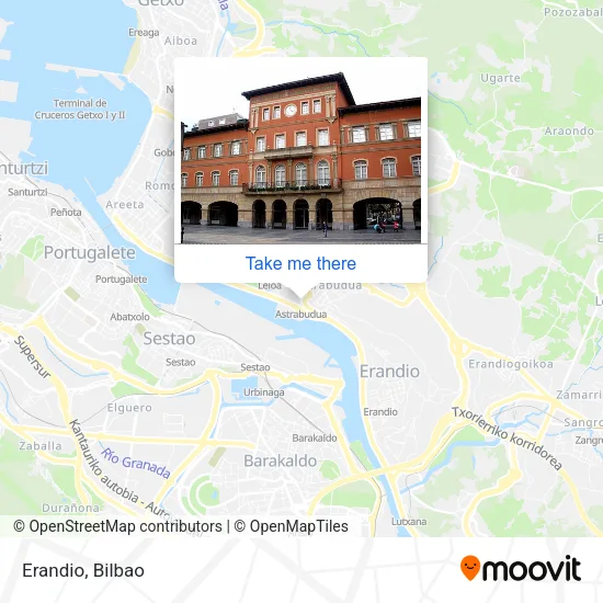 Erandio map