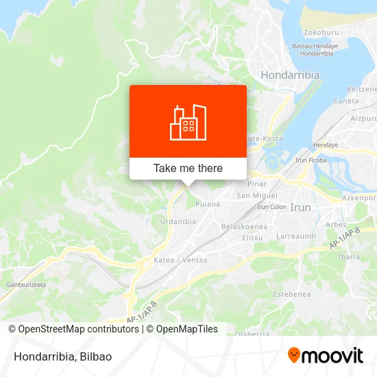 Hondarribia map
