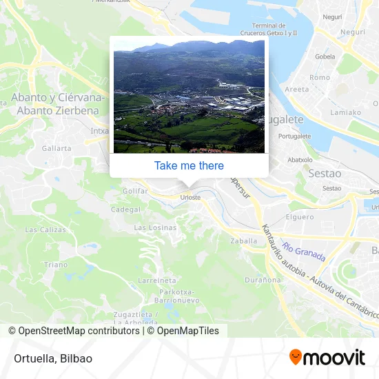 Ortuella map