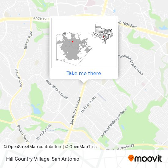 Hill Country Village map