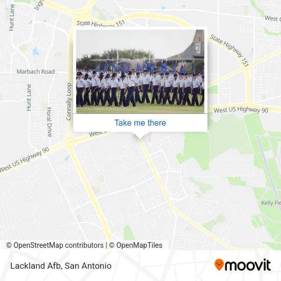 Lackland Afb map