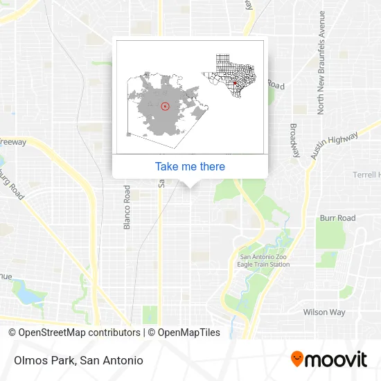 Olmos Park map