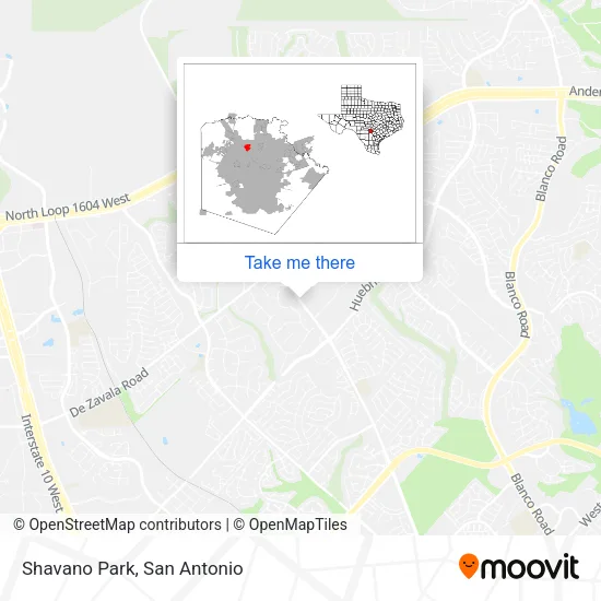 Shavano Park map