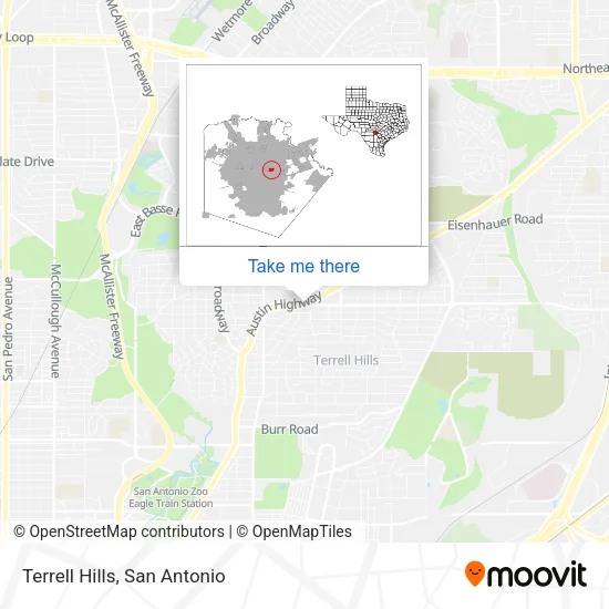 Terrell Hills map