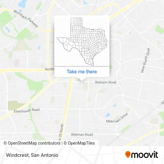 Windcrest map